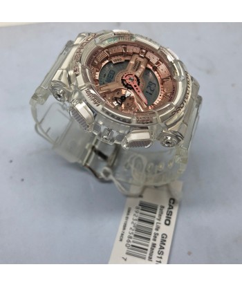 Casio G-Shock GMAS110SR-7A Transparent X Rose Gold Metallic Clear Womens Watch livraison et retour toujours gratuits