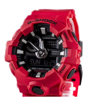 Casio G-Shock Red Black Analog-Digital Mens Watch GA700-4A Voir les baskets