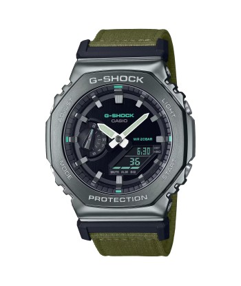 Casio G-Shock Metal Bezel CasiOak GM2100CB-3A GM2100 Ultility Watch Green Canvas les muscles