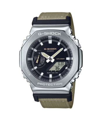 Casio G-Shock Metal Bezel CasiOak GM2100C-5A GM2100 Ultility Watch Tan Canvas Economisez 