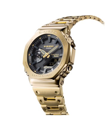 Casio G-Shock Full Metal Gold Steel Solar Bluetooth 2100 CasiOak GMB2100GD-9A Amélioration de cerveau avec