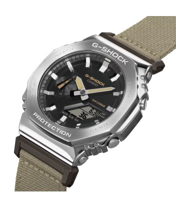 Casio G-Shock Metal Bezel CasiOak GM2100C-5A GM2100 Ultility Watch Tan Canvas Economisez 