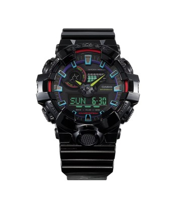 CASIO G-SHOCK GA700RGB-1A Rainbow Glossy Black Gamers Watch livraison et retour toujours gratuits