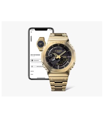 Casio G-Shock Full Metal Gold Steel Solar Bluetooth 2100 CasiOak GMB2100GD-9A Amélioration de cerveau avec