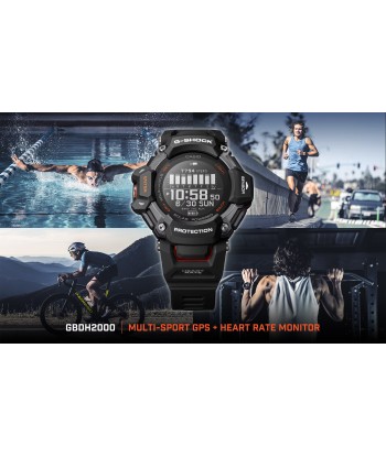 CASIO G-SHOCK GBDH2000-1A Move Heart Rate Monitor GPS Solar Activity Watch sur le site 