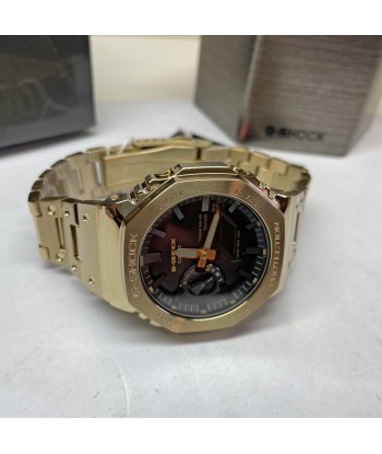 Casio G-Shock Full Metal Gold Steel Solar Bluetooth 2100 CasiOak GMB2100GD-9A Amélioration de cerveau avec