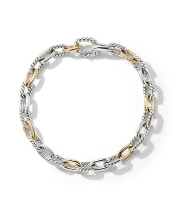 DY Madison Chain Bracelet in Sterling Silver with 18K Yellow Gold de France