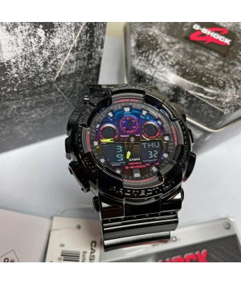 CASIO G-SHOCK GA100RGB-1A Garish Rainbow Gamers RGB Watch 50-70% off 