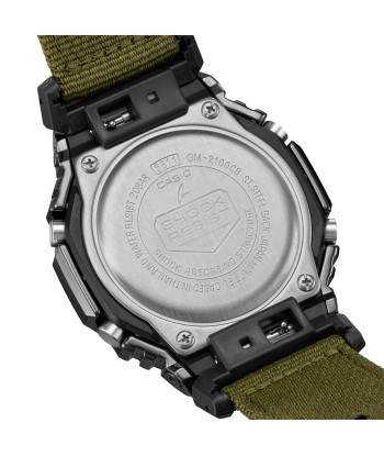 Casio G-Shock Metal Bezel CasiOak GM2100CB-3A GM2100 Ultility Watch Green Canvas les muscles