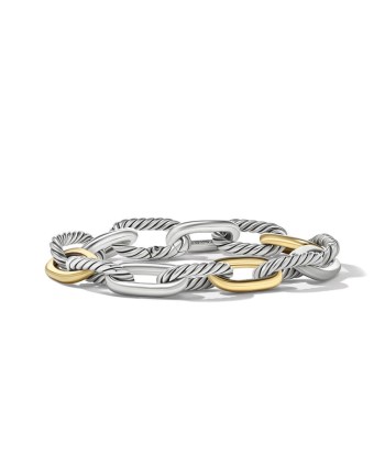 DY Madison Chain Bracelet in Sterling Silver with 18K Yellow Gold, 11MM Amélioration de cerveau avec