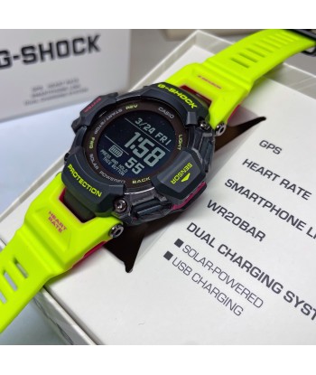 CASIO G-SHOCK GBDH2000-1A9 Yellow Move Heart Rate Monitor GPS Solar Activity Watch en stock