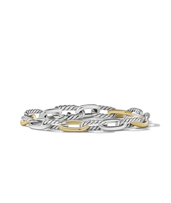 DY Madison Chain Bracelet in Sterling Silver with 18K Yellow Gold, 8.5MM Véritable concentré