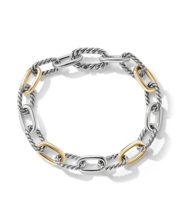 DY Madison Chain Bracelet in Sterling Silver with 18K Yellow Gold, 8.5MM Véritable concentré