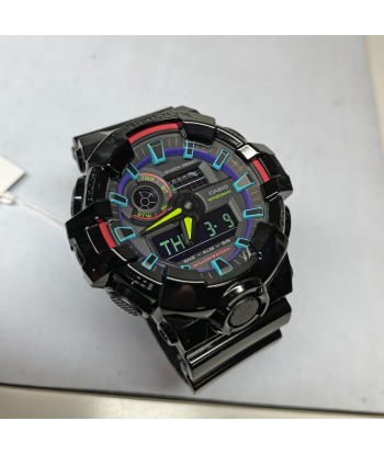 CASIO G-SHOCK GA700RGB-1A Rainbow Glossy Black Gamers Watch livraison et retour toujours gratuits