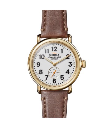 Shinola 41MM Runwell Automatic White Dial Gold PVD Case Watch S0120266280 prix pour 