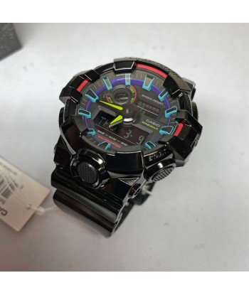 CASIO G-SHOCK GA700RGB-1A Rainbow Glossy Black Gamers Watch livraison et retour toujours gratuits