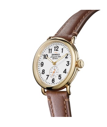 Shinola 41MM Runwell Automatic White Dial Gold PVD Case Watch S0120266280 prix pour 