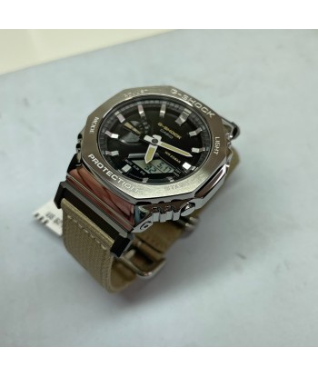 Casio G-Shock Metal Bezel CasiOak GM2100C-5A GM2100 Ultility Watch Tan Canvas Economisez 