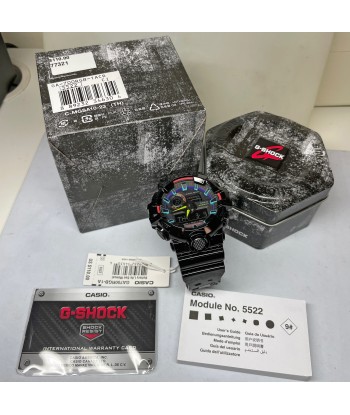 CASIO G-SHOCK GA700RGB-1A Rainbow Glossy Black Gamers Watch livraison et retour toujours gratuits