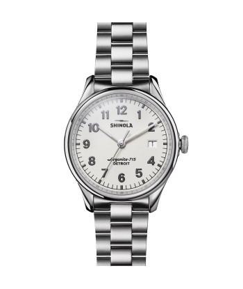 Shinola Vinton 38MM Alabaster Dial Stainless Steel Watch S0120183139 Vous souhaitez 