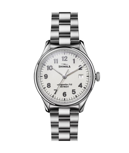 Shinola Vinton 38MM Alabaster Dial Stainless Steel Watch S0120183139 Vous souhaitez 