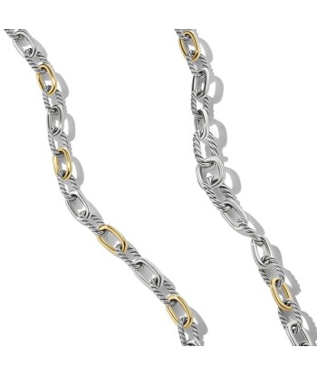 DY Madison Chain Necklace in Sterling Silver with 18K Yellow Gold, 8.5MM pas cher chine