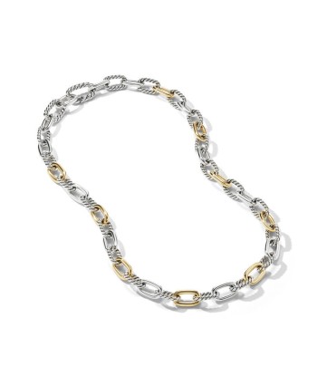 DY Madison Chain Necklace in Sterling Silver with 18K Yellow Gold, 8.5MM pas cher chine