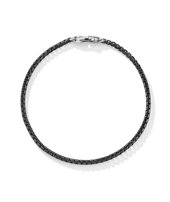 David Yurman Gents Box Chain Bracelet in Stainless Steel and Sterling Silver En savoir plus