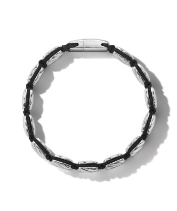 David Yurman Gents Sculpted Cable Woven Tile Bracelet in Sterling Silver Pour