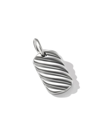 David Yurman Gents Sculpted Cable Tag in Sterling Silver prix