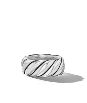 David Yurman Sculpted Cable Band Ring in Sterling Silver, 9MM commande en ligne