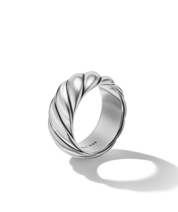 David Yurman Sculpted Cable Band Ring in Sterling Silver, 9MM commande en ligne