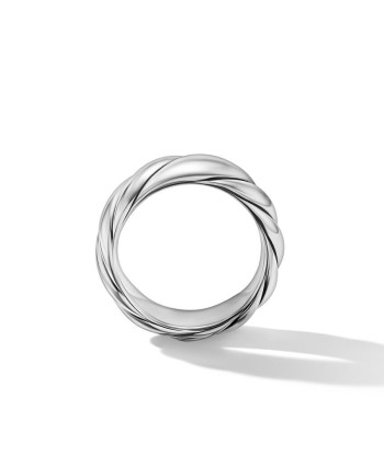 David Yurman Sculpted Cable Band Ring in Sterling Silver, 9MM commande en ligne