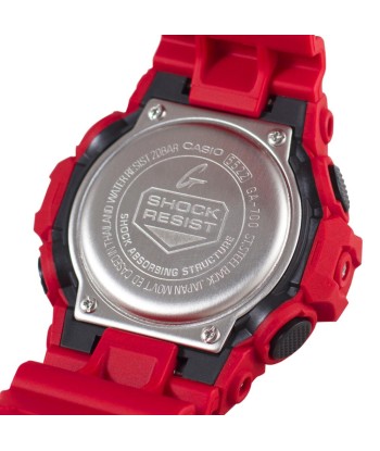 Casio G-Shock Red Black Analog-Digital Mens Watch GA700-4A Voir les baskets