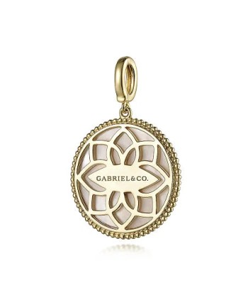 Gabriel 14K Yellow Gold Diamond Blue Sapphire Compass Pendant Le MVP de beaucoup