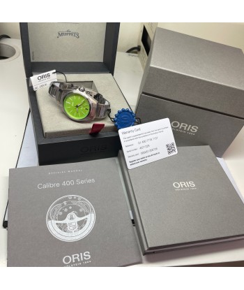 Oris ProPilot X Kermit Frog Muppets Calibre 400 Titanium Green Dial Watch 39mm Toutes les collections ici