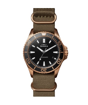 Shinola Bronze Monster Automatic 43mm Limited Gift Set Rumrunner Prohibition Watch ou a consommer sur place