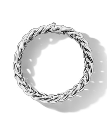 David Yurman Sculpted Cable Bracelet in Sterling Silver, 14MM de technologie