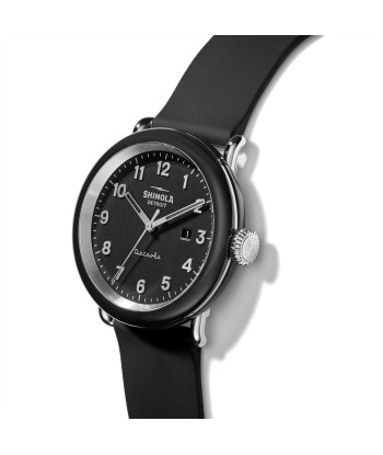 Shinola 43MM Model D Detrola All Black Quartz Watch S0120161970 du meilleur 