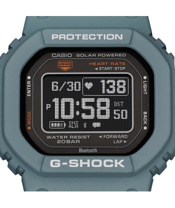 CASIO G-SHOCK DWH5600-2 Teal Move Heart Rate Monitor Solar Activity Watch une grave pollution 