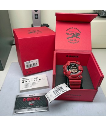 Casio G-Shock FROGMAN Digital Titanium 30th Anniversary 8200 Diver Red Watch GW8230NT-4 Limited la colonne vertébrale