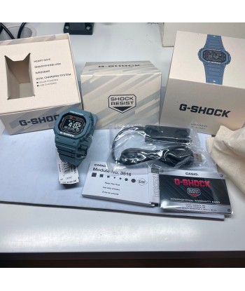 CASIO G-SHOCK DWH5600-2 Teal Move Heart Rate Monitor Solar Activity Watch une grave pollution 