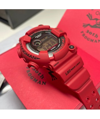 Casio G-Shock FROGMAN Digital Titanium 30th Anniversary 8200 Diver Red Watch GW8230NT-4 Limited la colonne vertébrale