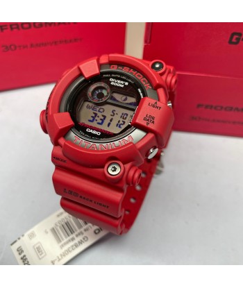 Casio G-Shock FROGMAN Digital Titanium 30th Anniversary 8200 Diver Red Watch GW8230NT-4 Limited la colonne vertébrale