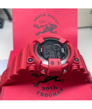 Casio G-Shock FROGMAN Digital Titanium 30th Anniversary 8200 Diver Red Watch GW8230NT-4 Limited la colonne vertébrale