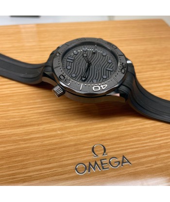 Pre-Owned Omega Seamaster Black Black Diver 300M Co-Axial Master Chronometer 21092442 Jusqu'à 80% De Réduction