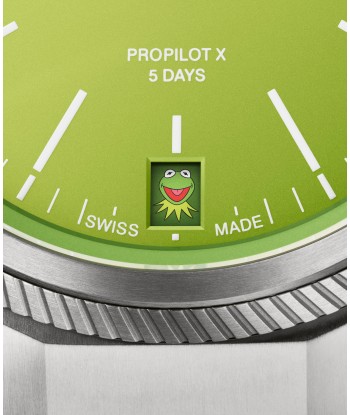 Oris ProPilot X Kermit Frog Muppets Calibre 400 Titanium Green Dial Watch 39mm Toutes les collections ici