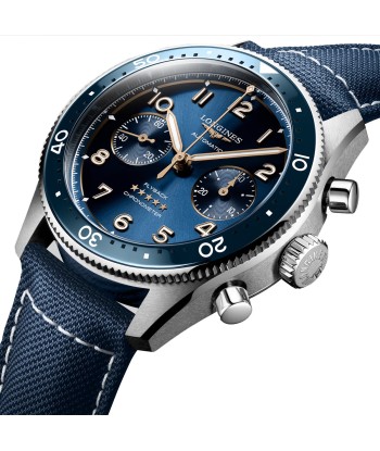 Longines Spirit Flyback 42MM Automatic Blue Dial & Strap Chronograph Watch L38214932 les ligaments