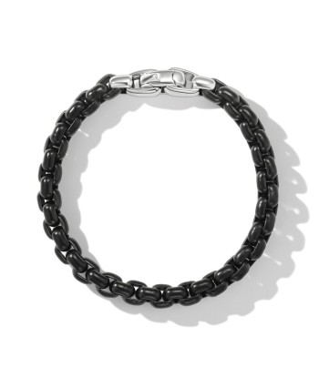 David Yurman Gents Box Chain Bracelet in Stainless Steel and Sterling Silver 2023