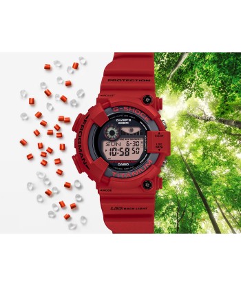 Casio G-Shock FROGMAN Digital Titanium 30th Anniversary 8200 Diver Red Watch GW8230NT-4 Limited la colonne vertébrale